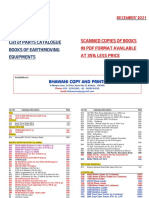 List of Parts Catalogue Books of Earthmoving Equipments