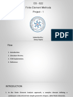 ES - 622 Finite Element Methods Project - 1: Submitted By: Amay Gupta