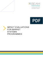 Impact Evaluation For Market System