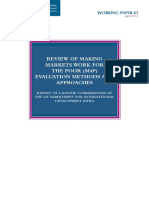 Review of Making Markets Work for the Poor (M4p) Evaluation Methods and Approaches