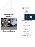 Integrated Quality Database Report