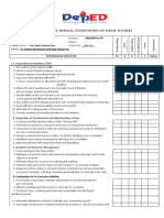 Urdaneta City First Sem/ Second Sem.: Performance Appraisal System For Private School Teachers
