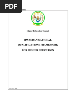 Rwandan National Qualifications Framework For Higher Education