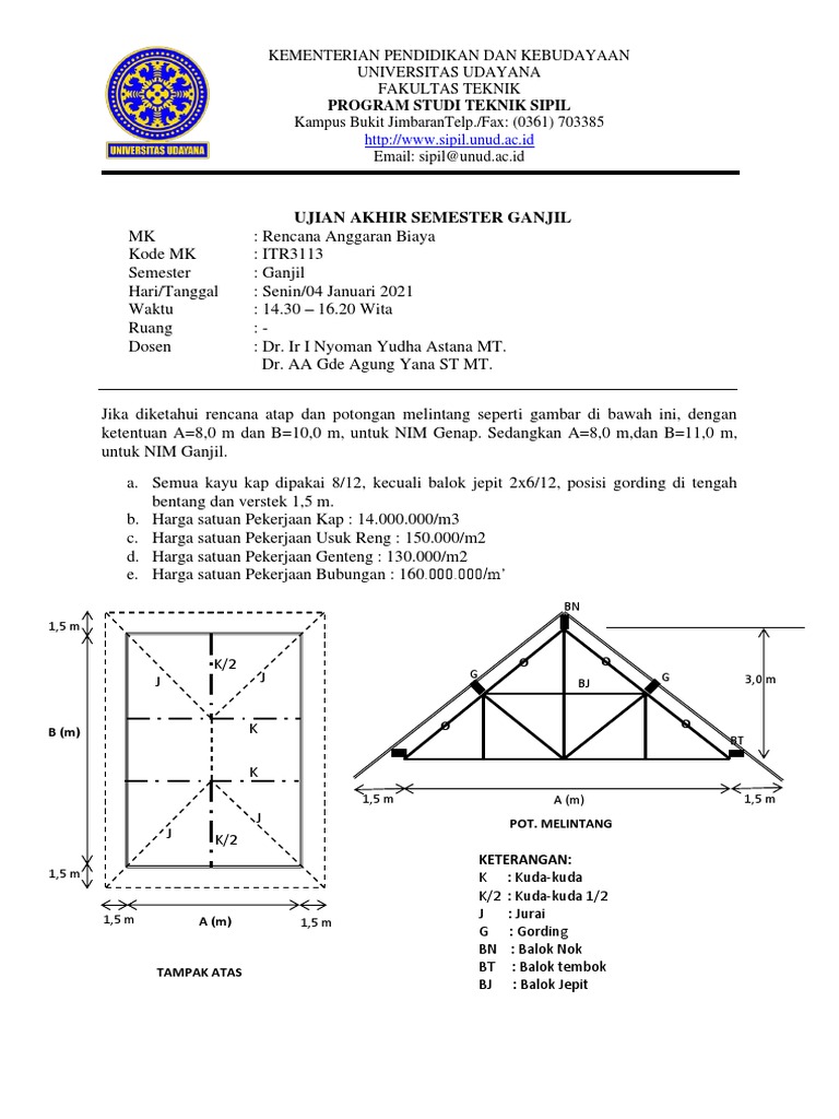Contoh Soal RAB Teknik Sipil | PDF