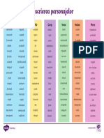 Ro2 LLR 108 Descrierea Personajelor Plansa Cu Vocabular Ver 1