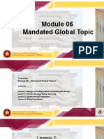 Mandated Global Topic: College of Science - Department of Biology
