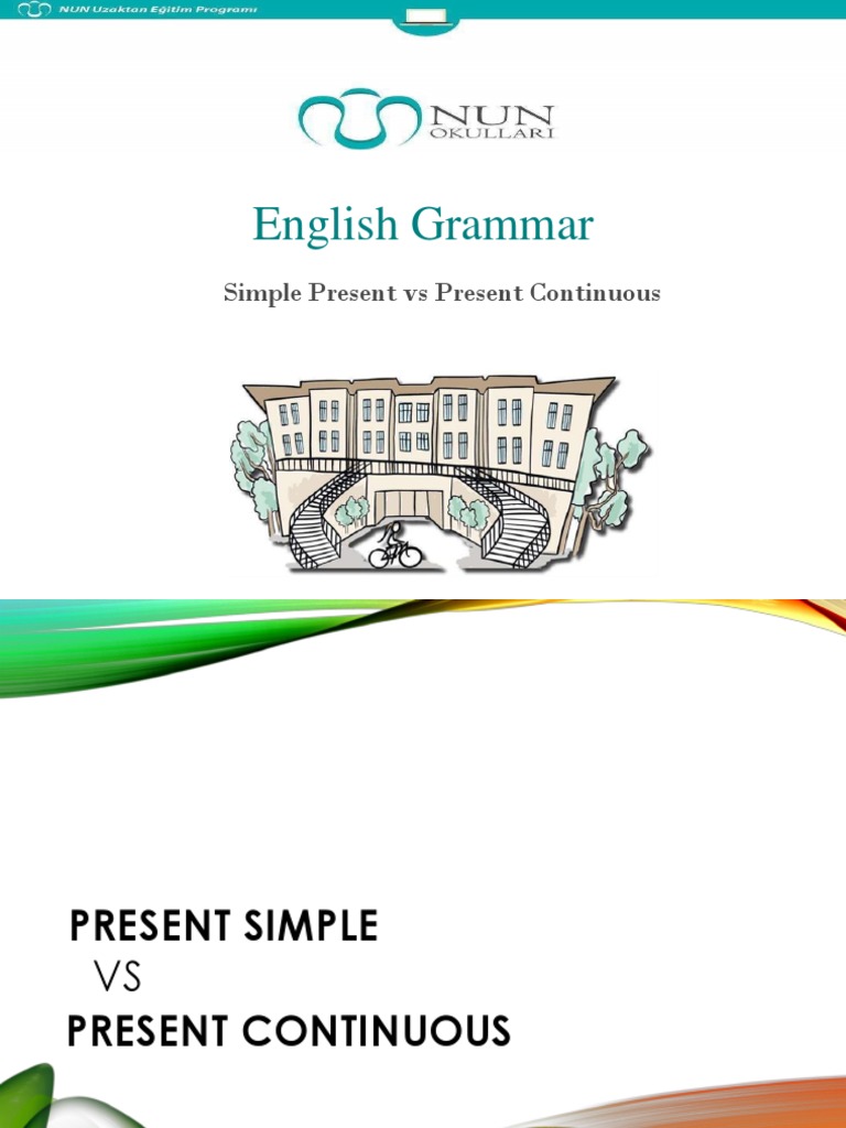 Present Simple Vs Present Continuous Pdf Verb Linguistics