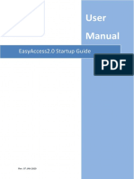 Manual: Easyaccess2.0 Startup Guide