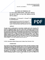 1997 - Wet Oxidation of Phenol by Hydrogen Peroxide - The Key Role of PH On The Catalytic Behaviour of Fe-ZSM-5 - Fajerwerg
