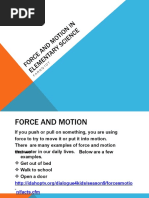 CHAPTER 3 Force and Motion in Elementary Science