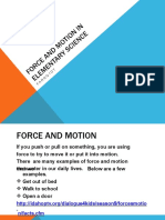 CHAPTER 3 Force and Motion in Elementary Science