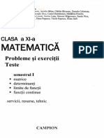 Matematica. Probleme Si Exercitii. Teste - Clasa 11 Sem.1 - Marius Burtea, Georgeta Burtea
