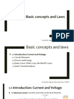 Chapter 1: Basic Concepts and Laws: Created By: Nguyen Phuoc Bao Duy - HCMUT