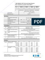 Eaton 93E 100-200kVA UPS Technical Specification: Manufacturer's Declaration in Accordance With IEC 62040-3