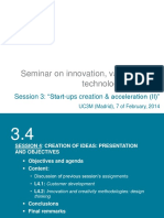 Sesión 4 Seminar On Startup Creation and Acceleration II Sessionpdf