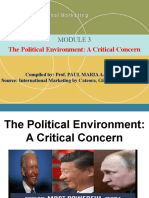 MK006 - MODULE 3 - PPT - PART 2 - POLITICAL ENVIRONMENT