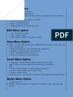 File Menu Option