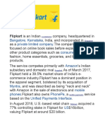 Flipkart Is An Indian: Bangalore, Karnataka Private Limited Company Consumer Electronics Amazon