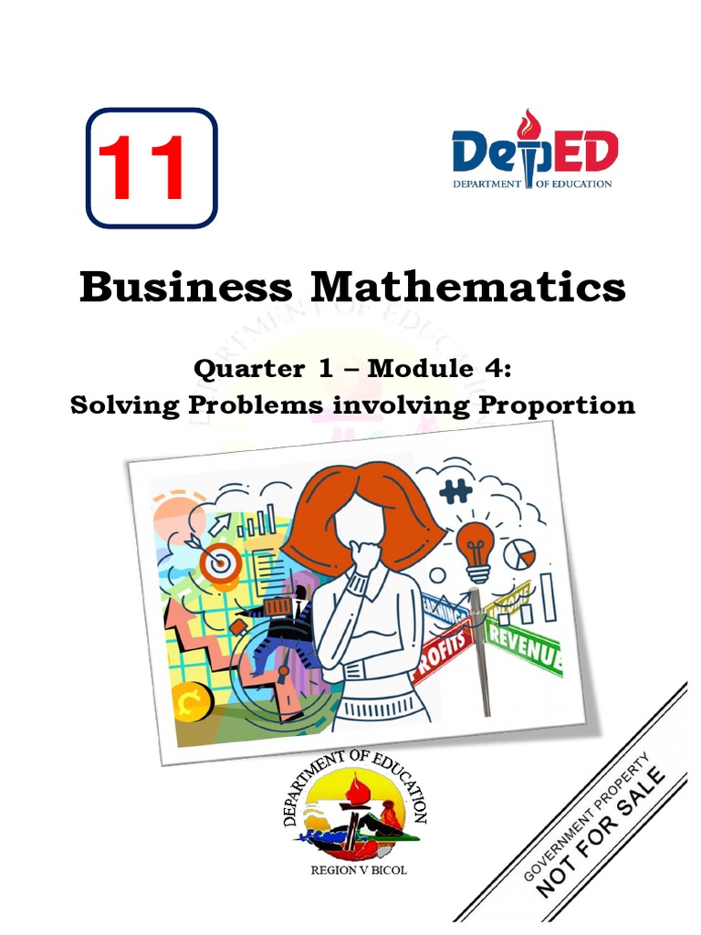 Business Math Module 4 Q1 | PDF | Ratio | Pancake