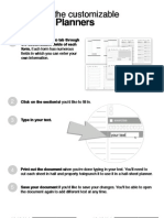 Half Sheet Planners Custom Directions