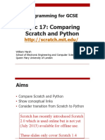 Comparing Scratch and Python for GCSE Programming