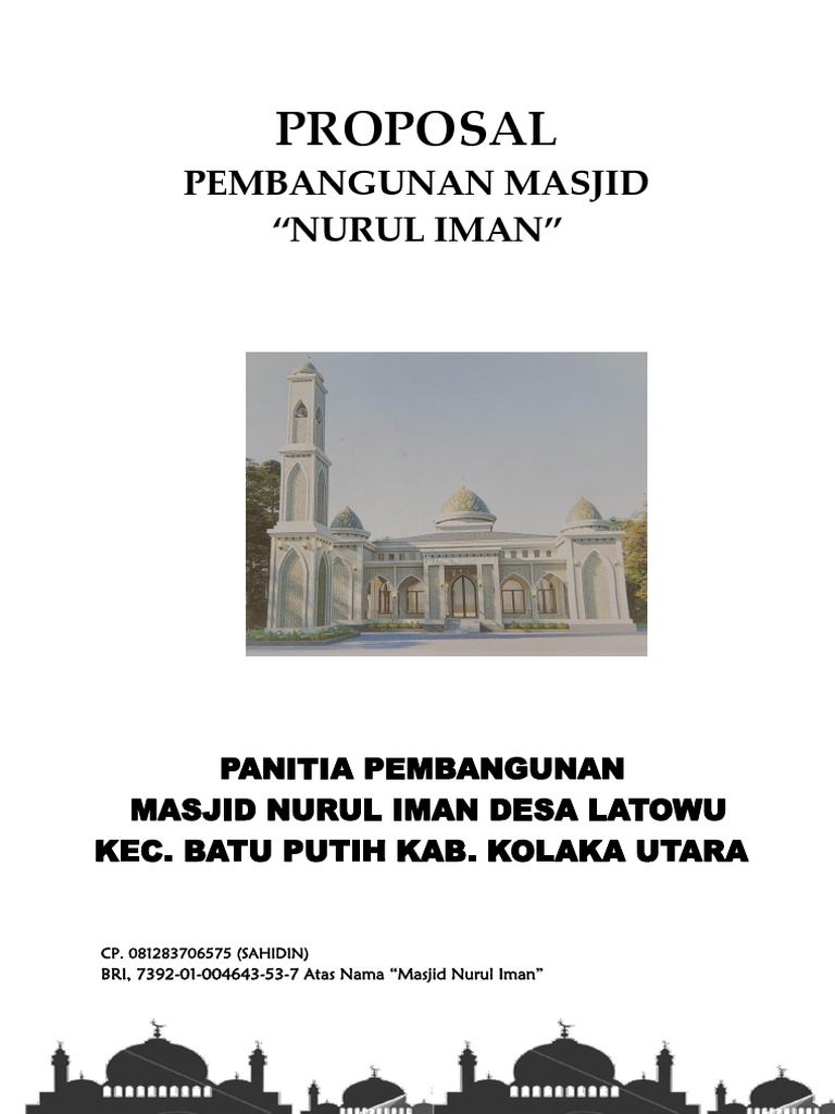 Proposal Pembangunan Masjid Nurul Iman | PDF