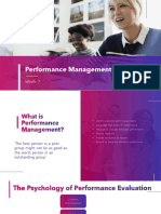 Performance Management & Appraisal: Week 7