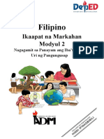 FFil4 Q4 Wk2 M2 Nagagamit Sa Panayam Ang Ibat Ibang Uri NG Pangungusap Cordenillo