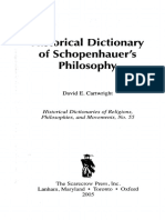 David E. Cartwright - Historical Dictionary of Schopenhauer's Philosophy (Historical Dictionaries of Religions, Philosophies and Movements) (2004)