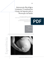 Intervencao Psicologica a Gestantes Contribuicoes Do Grupo de Suporte