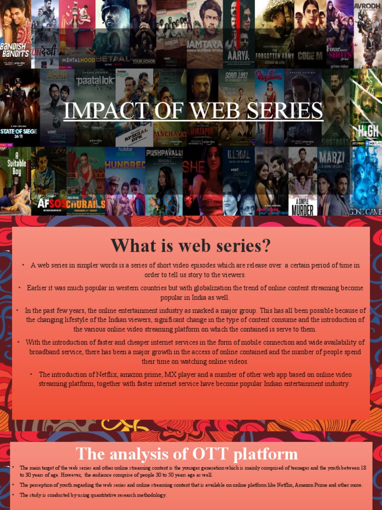 Impact of Web Series on Indian Youth | PDF | Streaming Media