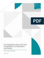 Increasing the value of tax free shopping for EU destination economies