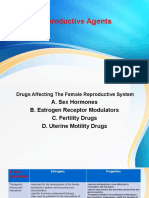 Reproductive Agents: Drugs Affecting the Female and Male Systems