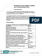 Microsoft Powerpoint 2013 Keyboard Shortcuts