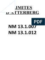 Limites D'Atterberg: NM 13.1.007 NM 13.1.012