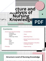 Week 4 Structure and Analysis of Nursing Knowledge