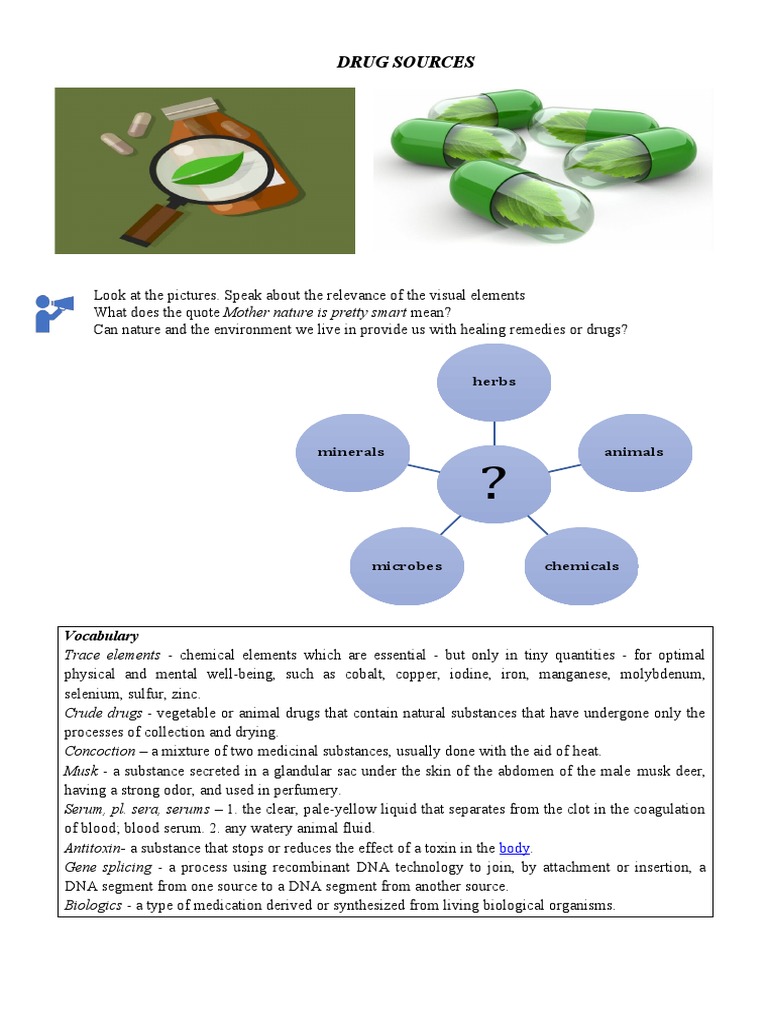 Drug Sources (1) - 24349 | PDF | Biopharmaceutical | Phases Of Clinical ...