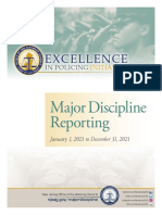 Major Discipline 1-01-21 To 12-31-21 NJ Law Enforcement