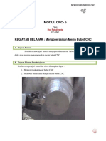 Modul Cnc-5: KEGIATAN BELAJAR: Mengoperasikan Mesin Bubut CNC