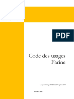 Code Des Usages Farine 2016