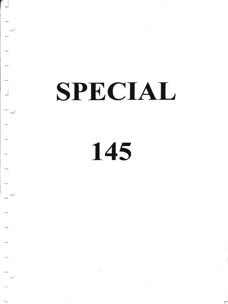 Special 145 | PDF