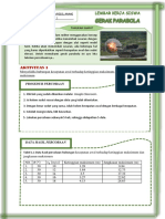Lembar Kerja Siswa-Gerak Parabola
