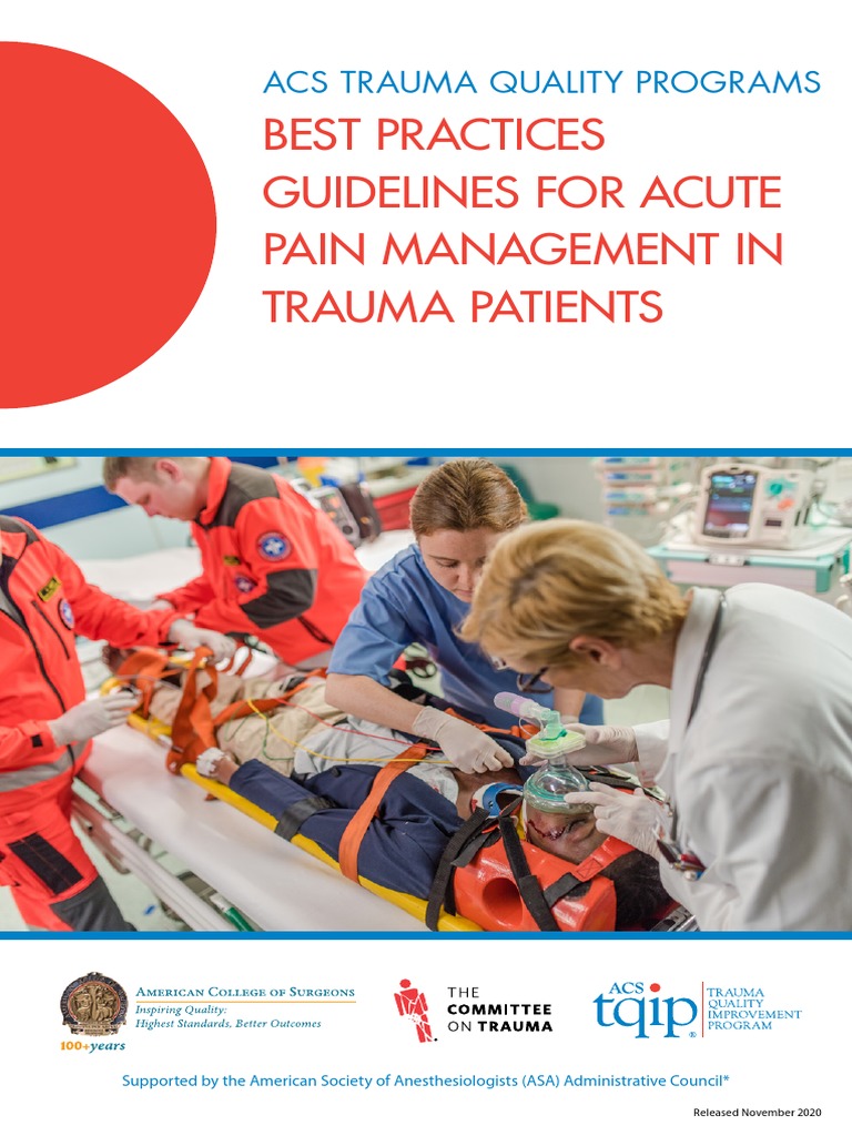 Clinical Practice Guidelines : Acute Pain Management – BUAOS