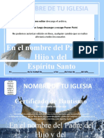 Certificados de Bautismo