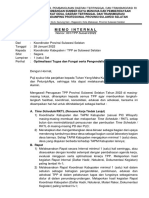 Memo 001 - Optimalisasi Tugas Dan Fungsi Serta Pengendalian TPP