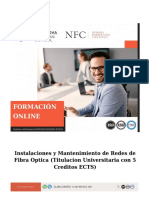 Curso Instalaciones Mantenimiento Redes Fibra Optica Online