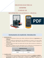 V2 - CLASE - UNIDAD III - Multímetro Analógico y Digital