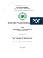 Mejora de Proceso de Transporte en Una Empresa