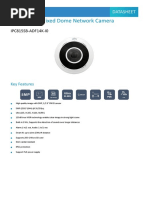 UNV Datasheet IPC815SB-ADF14K-I0 5MP Fisheye Fixed Dome Network Camera Datasheet V1.0-En