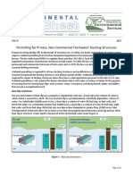 Permitting For Private, Non-Commercial Freshwater Docking Structures